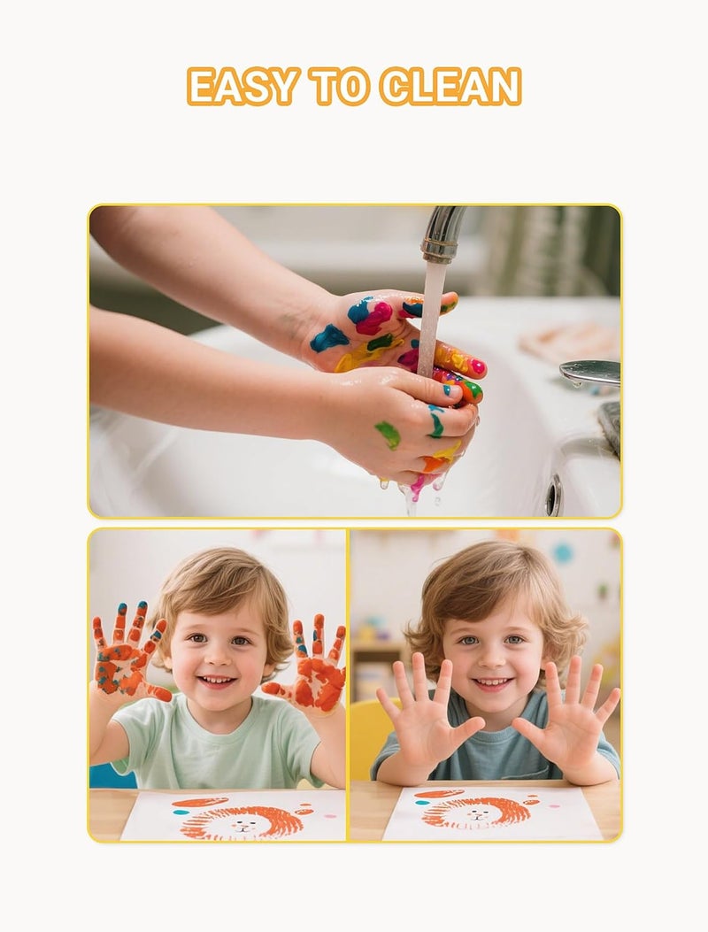 MERDTTES 15 Colors Craft Ink Pads, Washable Finger Ink Pads for Stamps for Kids DIY, Paper, Wood Fabric, Scrapbooking, Rubber Stamps - Image 5